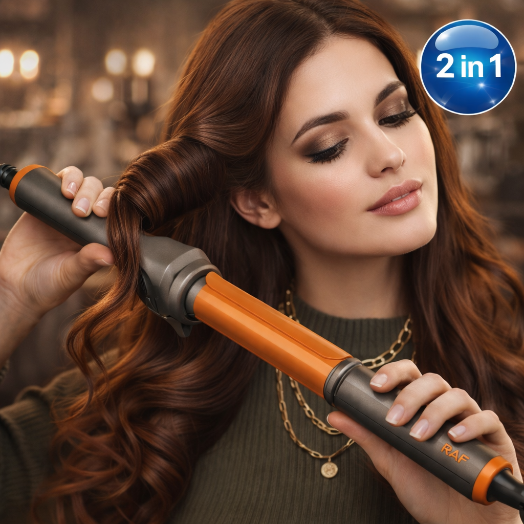 Italian GHD™ Professional 2-in-1 Hair Styler – Effortless Curls